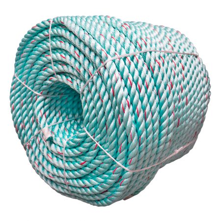 Green-Red-Flecks-Polysteel-Rope-coil-side