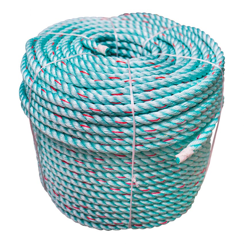 Green-Red-Flecks-Polysteel-Rope-coil-stand