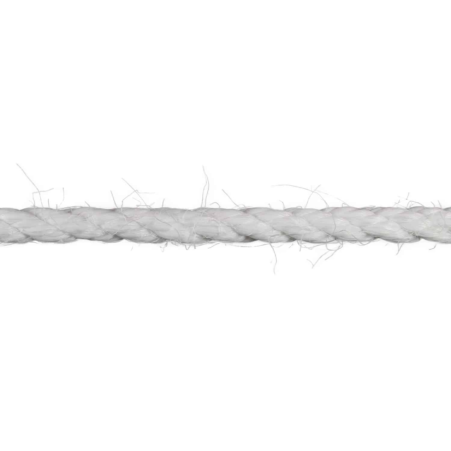 10mm White Staple Spun Rope (Sold by Metre)