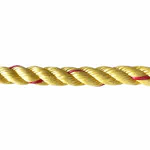 16mm Yellow with Red Fleck Leaded Polysteel Rope (Sold By Metre)