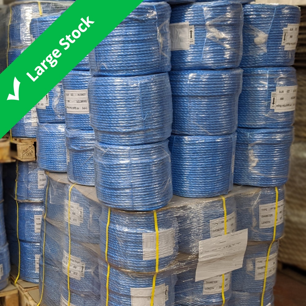 16mm Blue Polypropylene Rope (Sold by Metre)