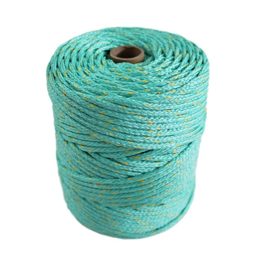 5mm-green-with-yellow-fleck-braided-polysteel-twine-2kg