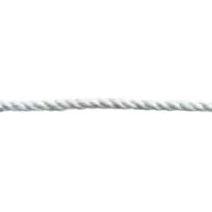 6mm White Staple Spun Rope (Sold By Metre)