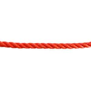 8mm Orange Polyethylene Rope (Sold By Metre)