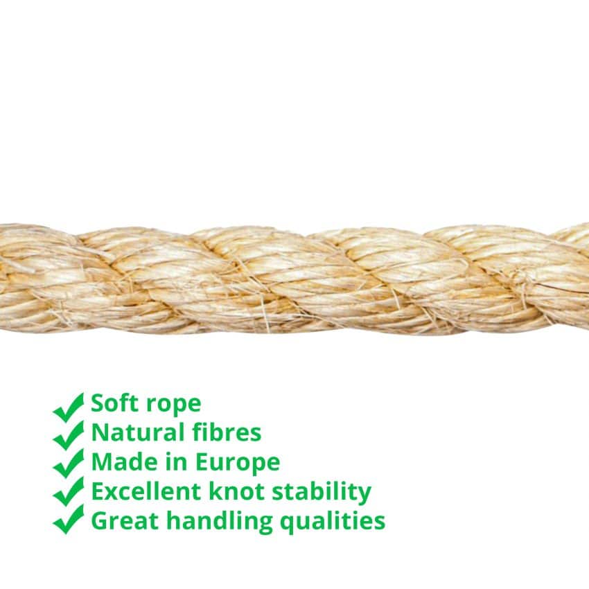 24mm Natural Sisal Rope (Sold by Meter) Buy Rope