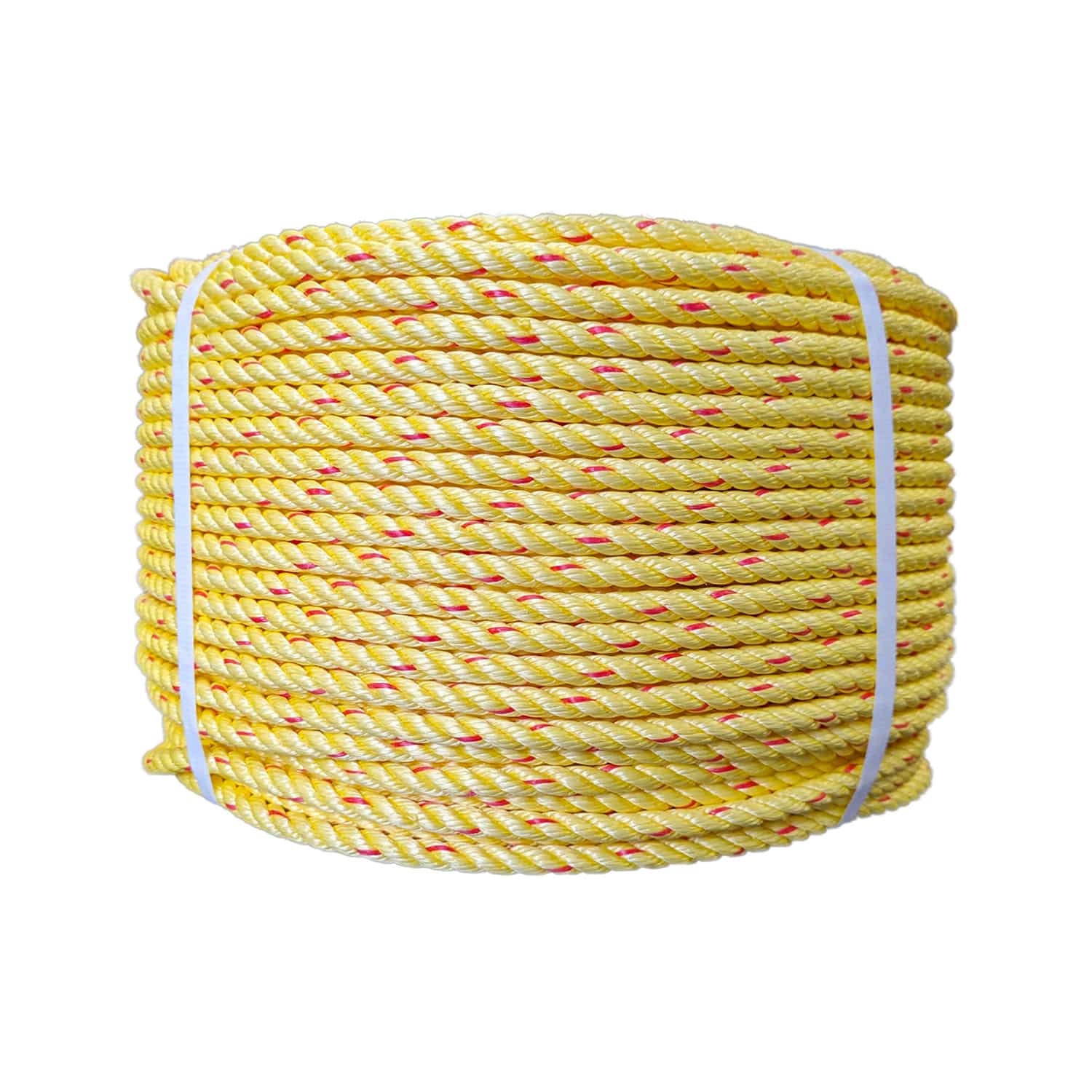 10mm Yellow with Red Fleck Leaded Polysteel Rope (220m Coil)