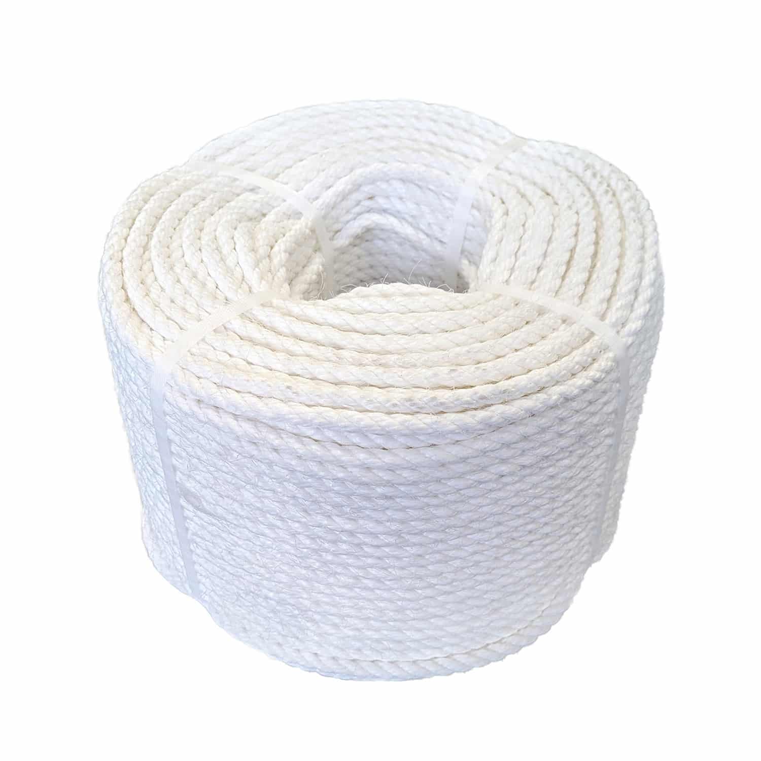 10mm White Staple Spun Rope (220m Coil)