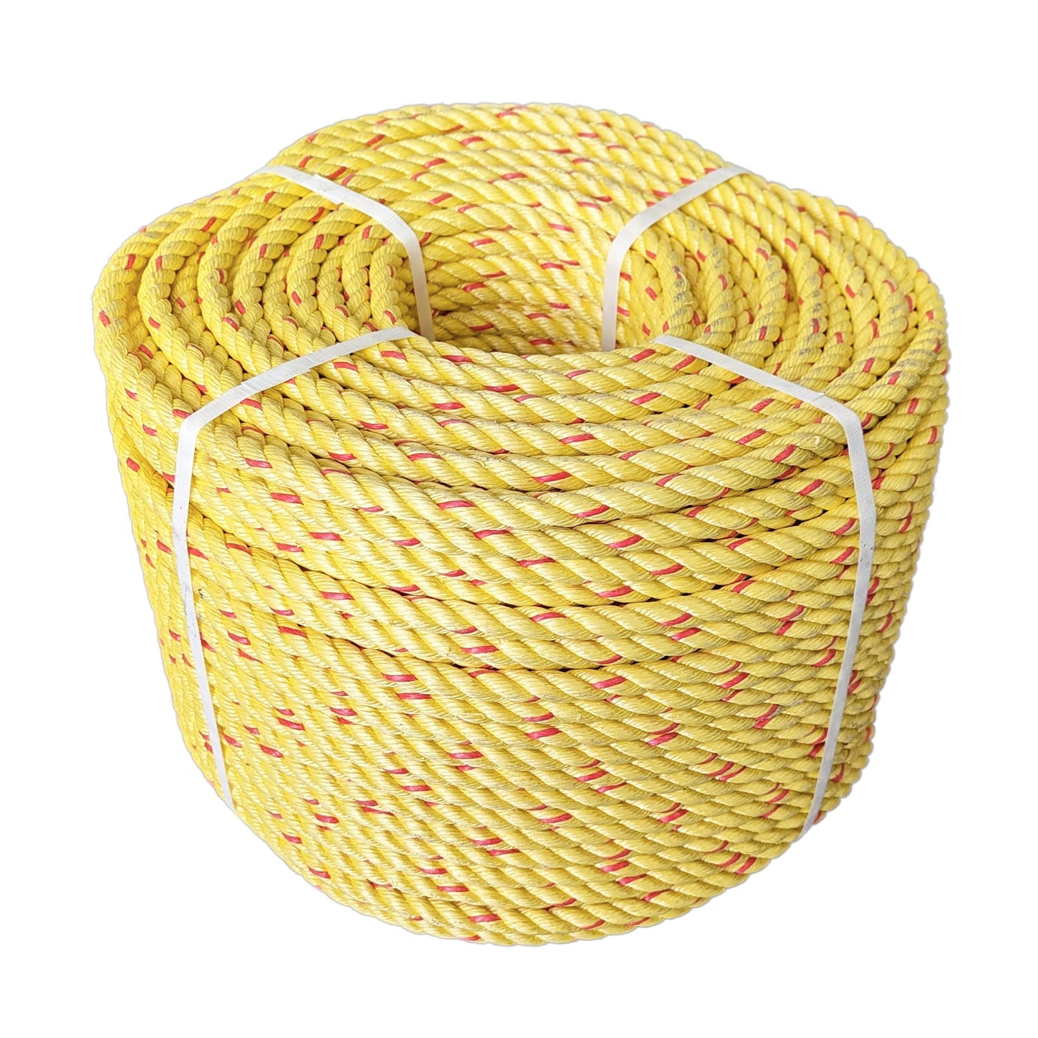 14mm Yellow with Red Fleck Leaded Polysteel Rope (220m Coil)