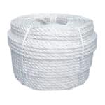 12mm White Staple Spun Rope (220m Coil)