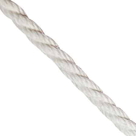 Rigging Fall Rope Arborist Swivel hook 16mm White Polysteel Rope x 50 Metres