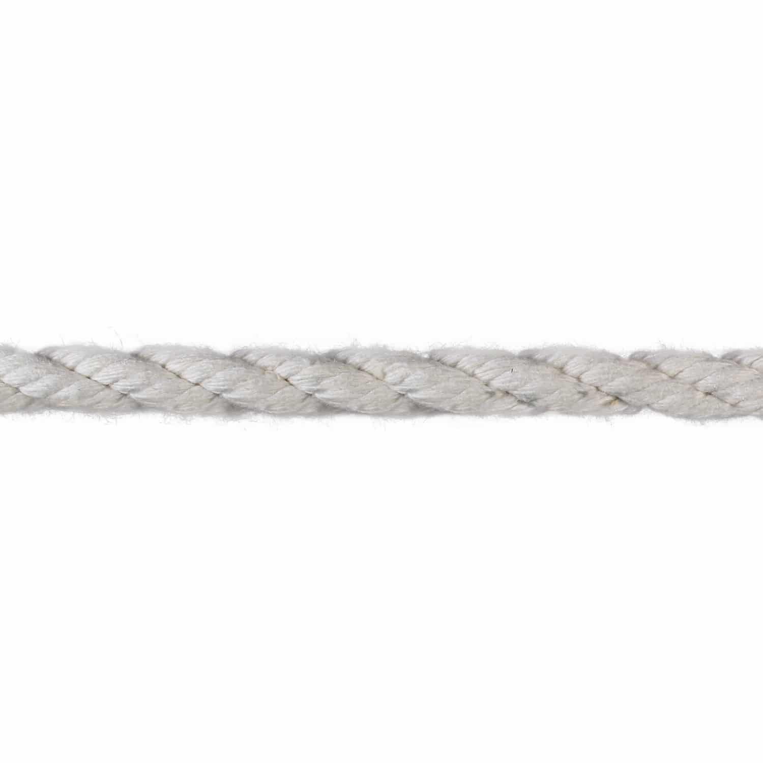 Snow White Cotton Twisted Rope - 10 mm