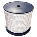 10mm White Polyester Rope (100m Reel)