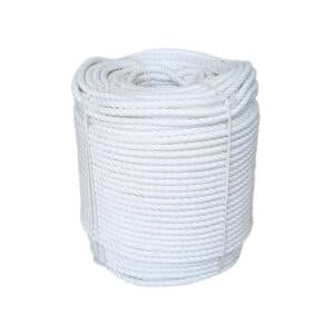 12mm White Cotton Rope (220m Coil)