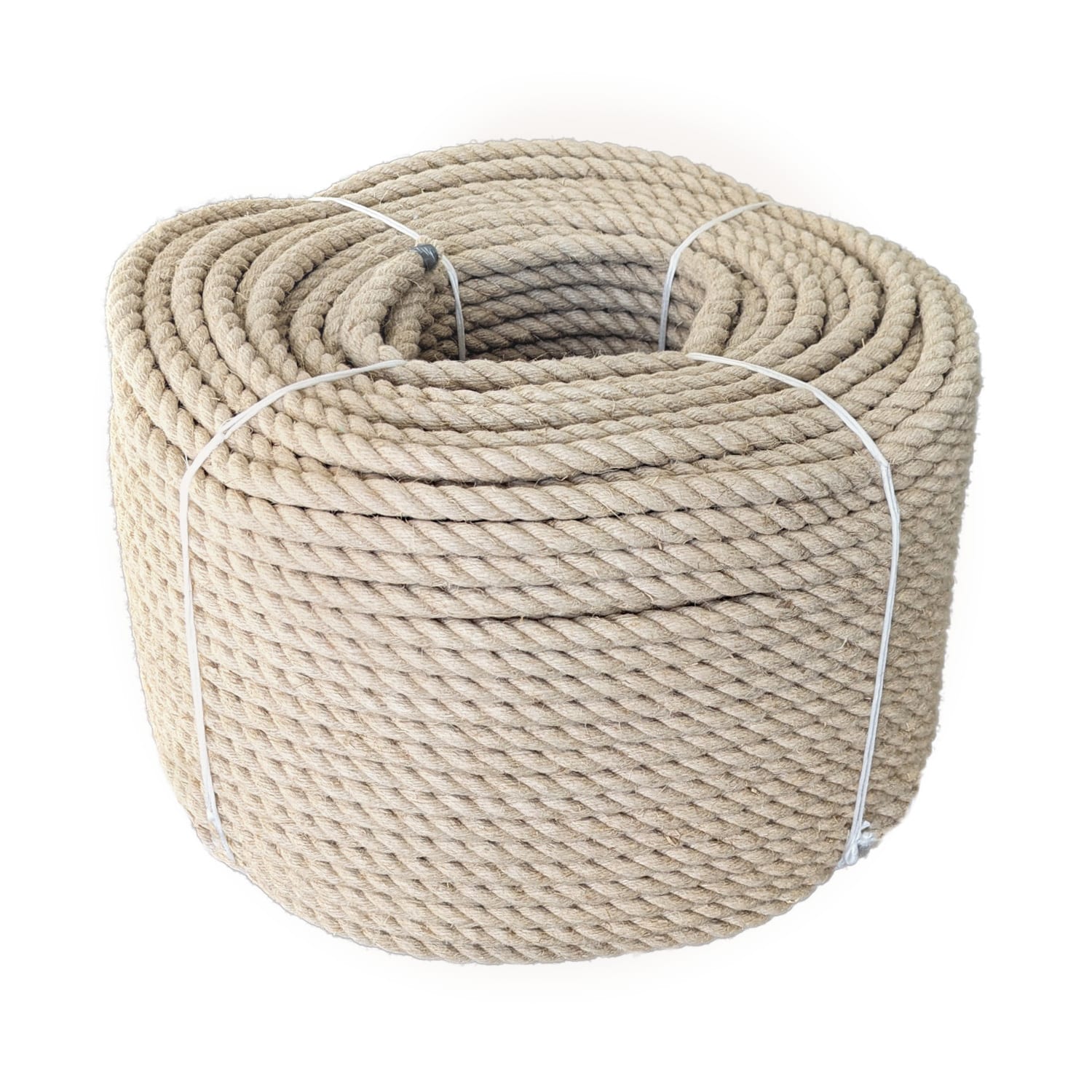 16mm Natural Flax Hemp Rope (220m Coil)