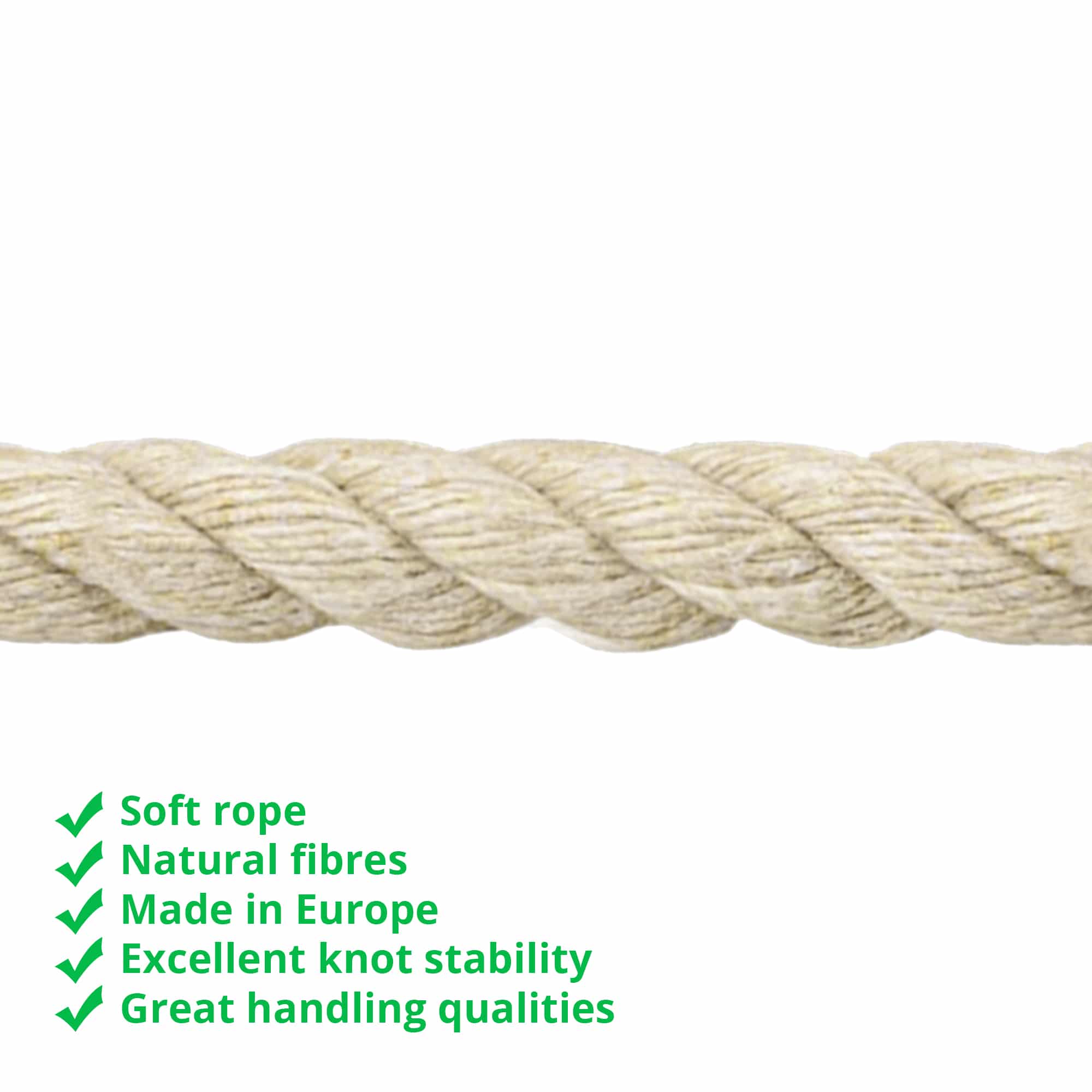 12mm White Cotton Rope (Sold by Meter) Buy Rope