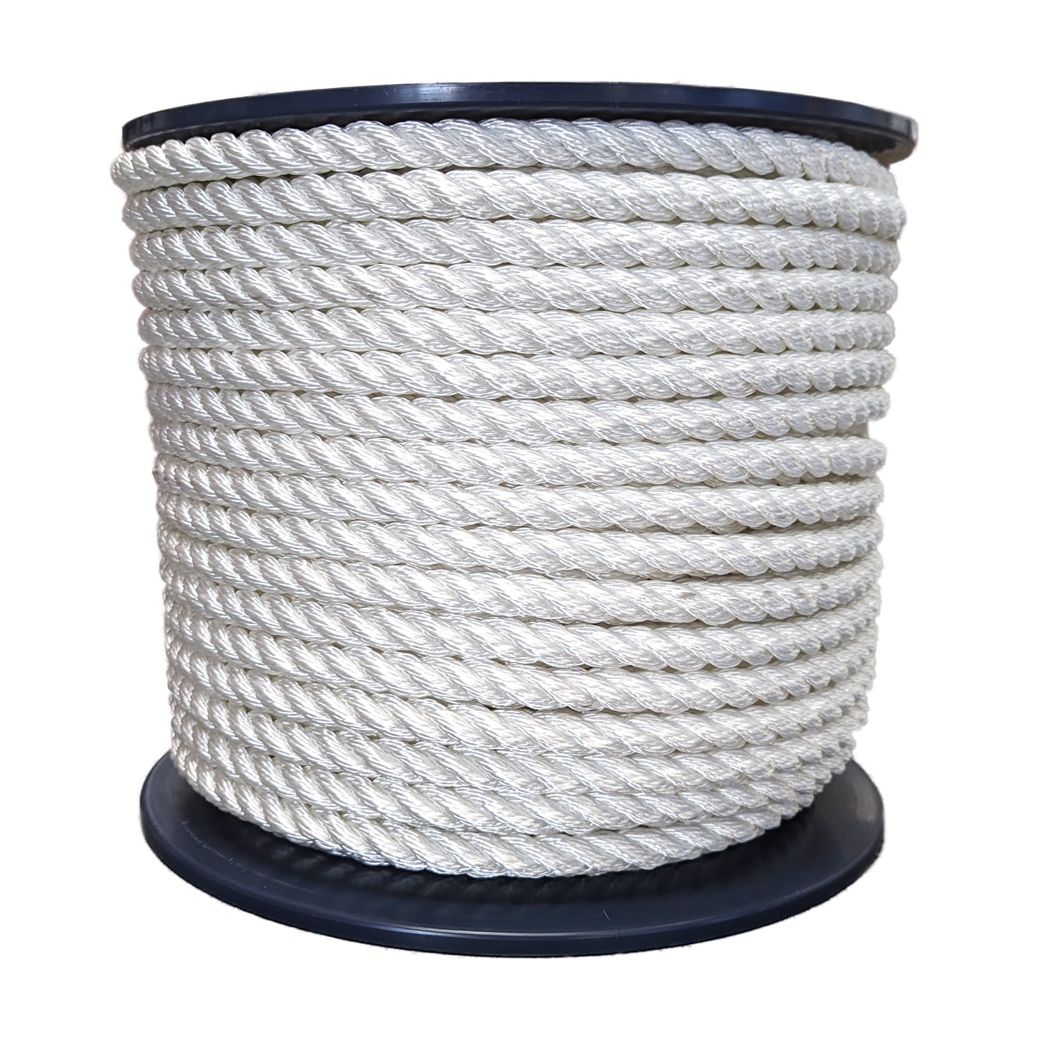 12mm White Polyester Rope (100m Reel)