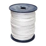 8mm White Polyester Rope (100m Reel)