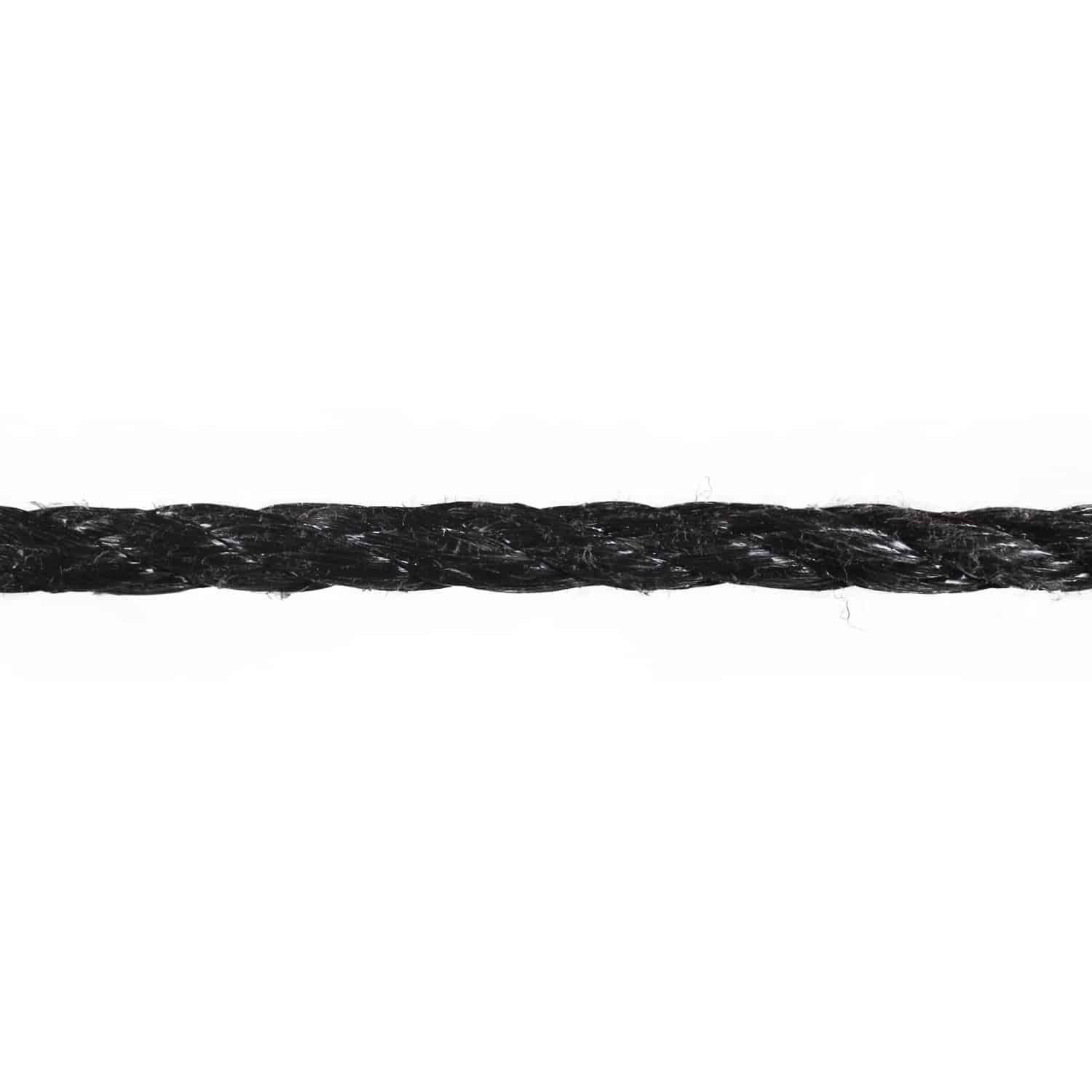 10mm Black Polypropylene Rope (Sold by Metre)