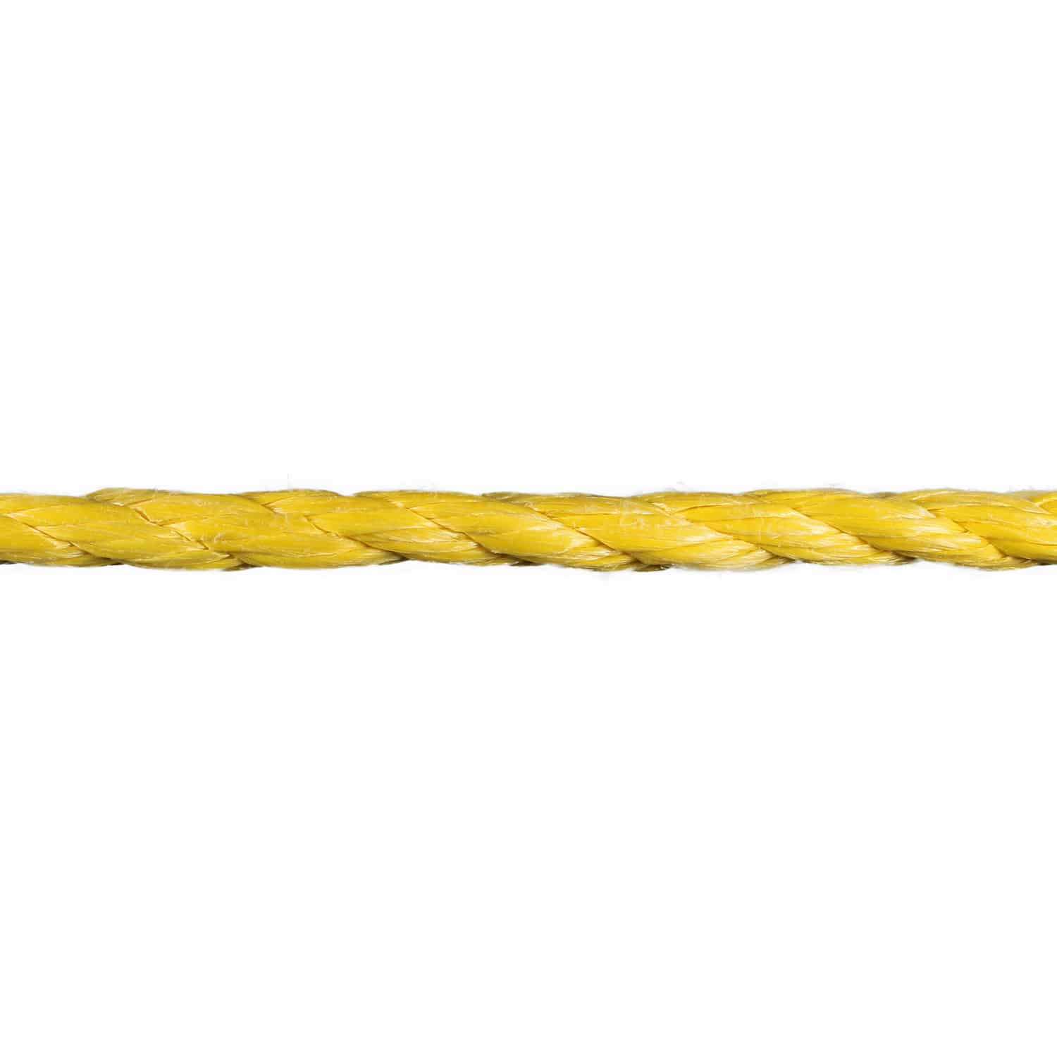 10mm Yellow Polypropylene Rope (Sold by Metre)