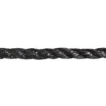 12mm Black Polypropylene Rope (Sold By Metre)