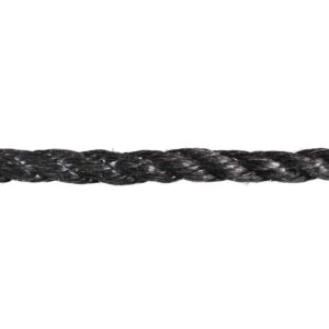 12mm Black Polypropylene Rope (Sold By Metre)