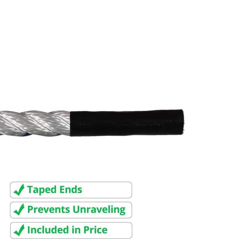 12mm White Polyester Rope (Sold by Metre) | Buy Rope