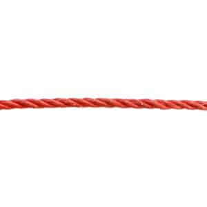 6mm Orange Polypropylene Rope (Sold By Metre)