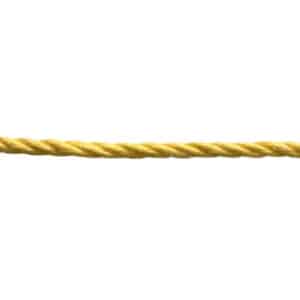 8mm Yellow Polypropylene Rope (Sold By Metre)