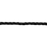 8mm Black Polypropylene Rope (Sold By Metre)