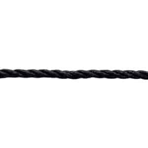 8mm Black Polypropylene Rope (Sold By Metre)