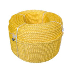 8mm Yellow Polypropylene Rope (220m Coil)