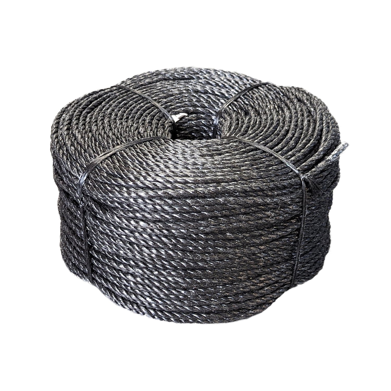 6mm Black Polypropylene Rope (220m Coil)