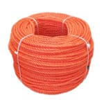 6mm Orange Polypropylene Rope (220m Coil)