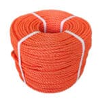 8mm Orange Polypropylene Rope (220m Coil)