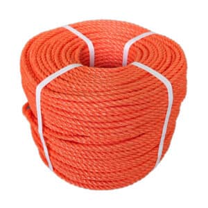 8mm Orange Polypropylene Rope (220m Coil)