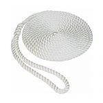 8m x 16mm White Nylon Mooring Rope