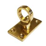 Brass Decking Rope Hook Eye Plate