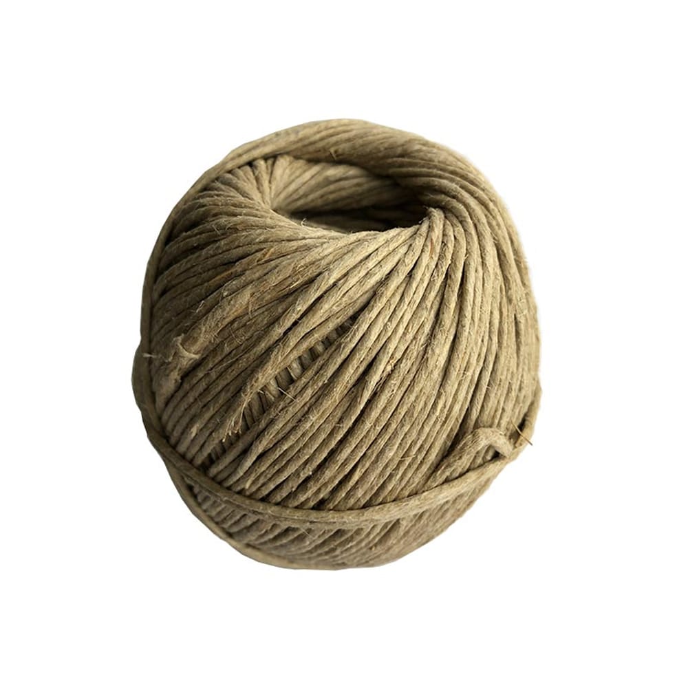 301 Polished Plain Flax Craft Twine - 3mm (500gm)