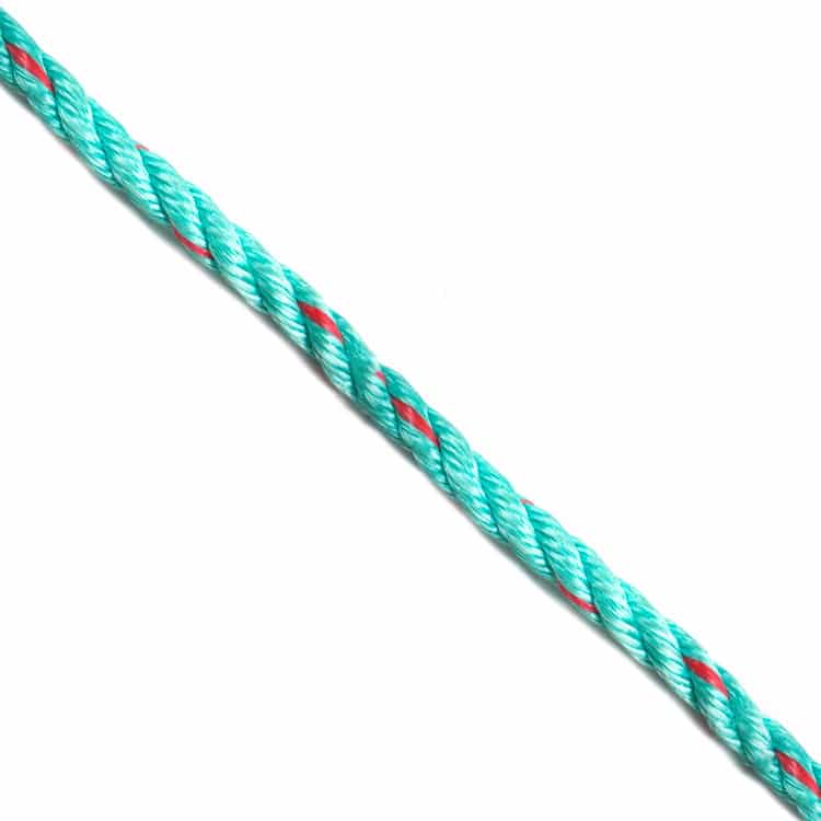 24mm Green with Red Flecks Polysteel Rope (Sold by Metre)