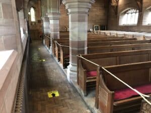 barrier-rope-in-church