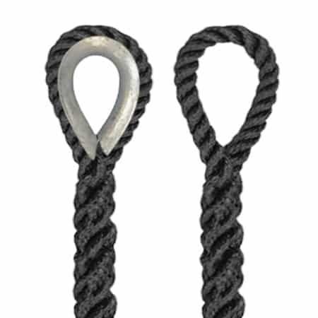 Black Polypropylene Rope Splice