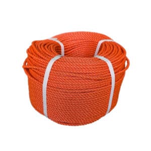 6mm Orange Polyethylene Rope (220m Coil)