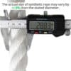 White-Staple-Spun-Rope-28mm-caliper