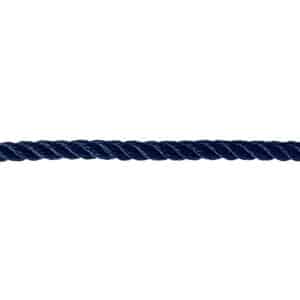10mm Navy Blue Polyester Rope (Sold By Metre)