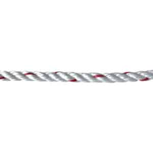 10mm White with Red Fleck Floaty Polysteel Rope (Sold By Metre)