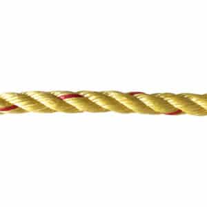 14mm Yellow with Red Fleck Leaded Polysteel Rope (Sold By Metre)