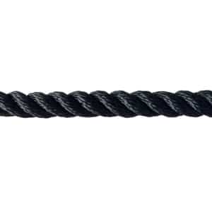 16mm Black Polyester Rope (Sold By Metre)
