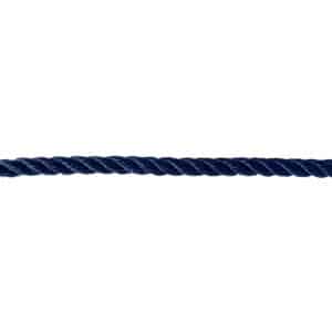 8mm Navy Blue Polyester Rope (Sold By Metre)