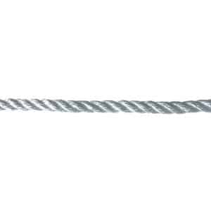 8mm White Polyester Rope (Sold By Metre)