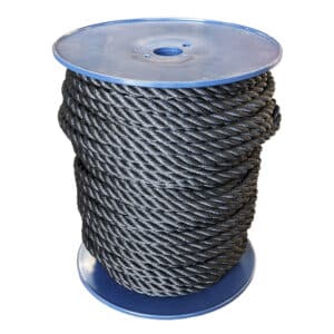 14mm Black Polyester Rope (100m Reel)